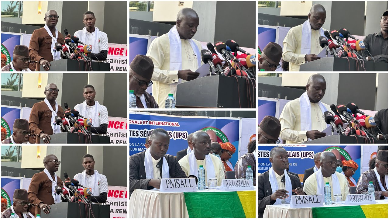 Conférence de presse du Président Bougar qui soutient la candidature de Macky Sall au poste de l'ONU