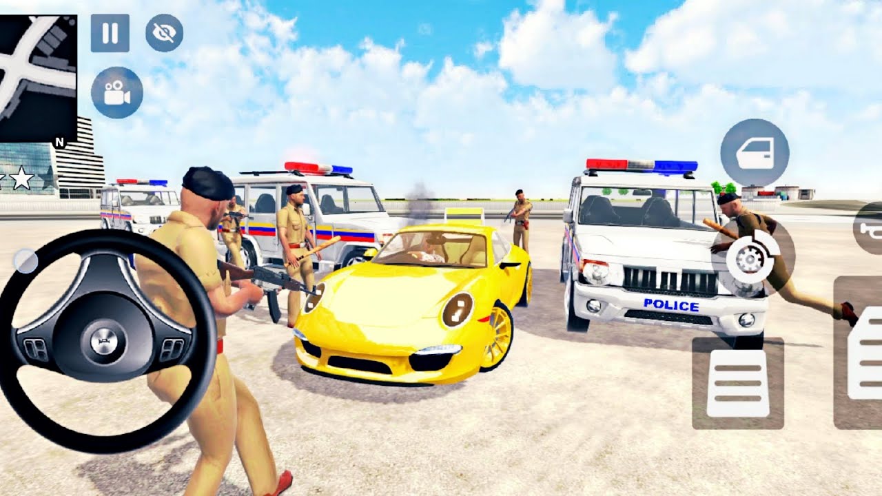 🎉 Car Bike Game: Hulk, Spiderman, Goku Monster Car Modified 🥰 3D Bike Driving Racing 🏎️ Police Car 