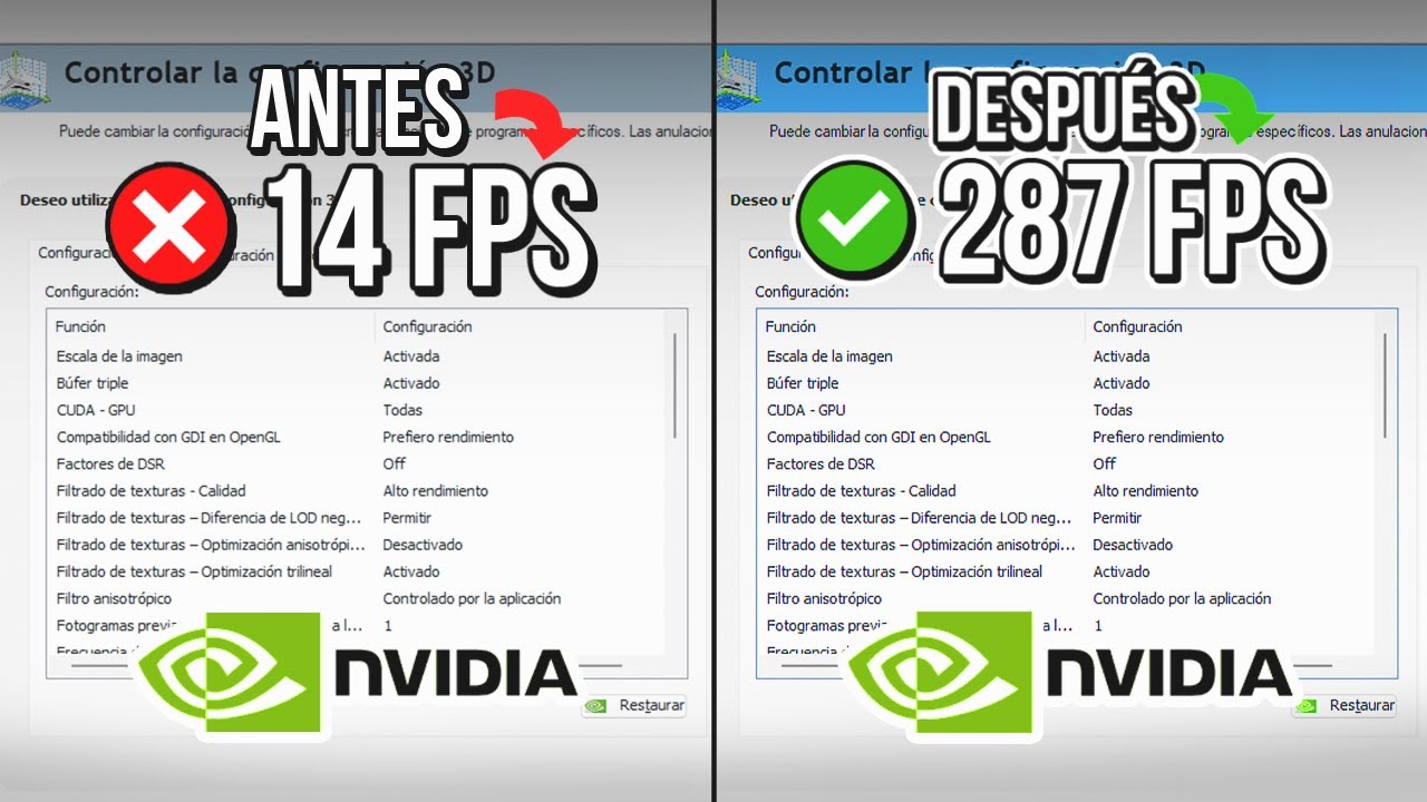 🔧 PANEL NVIDIA: LA MEJOR CONFIGURACIÓN PARA MÁXIMO FPS Y RENDIMIENTO🔥 | Optimizar NVIDIA ✔️