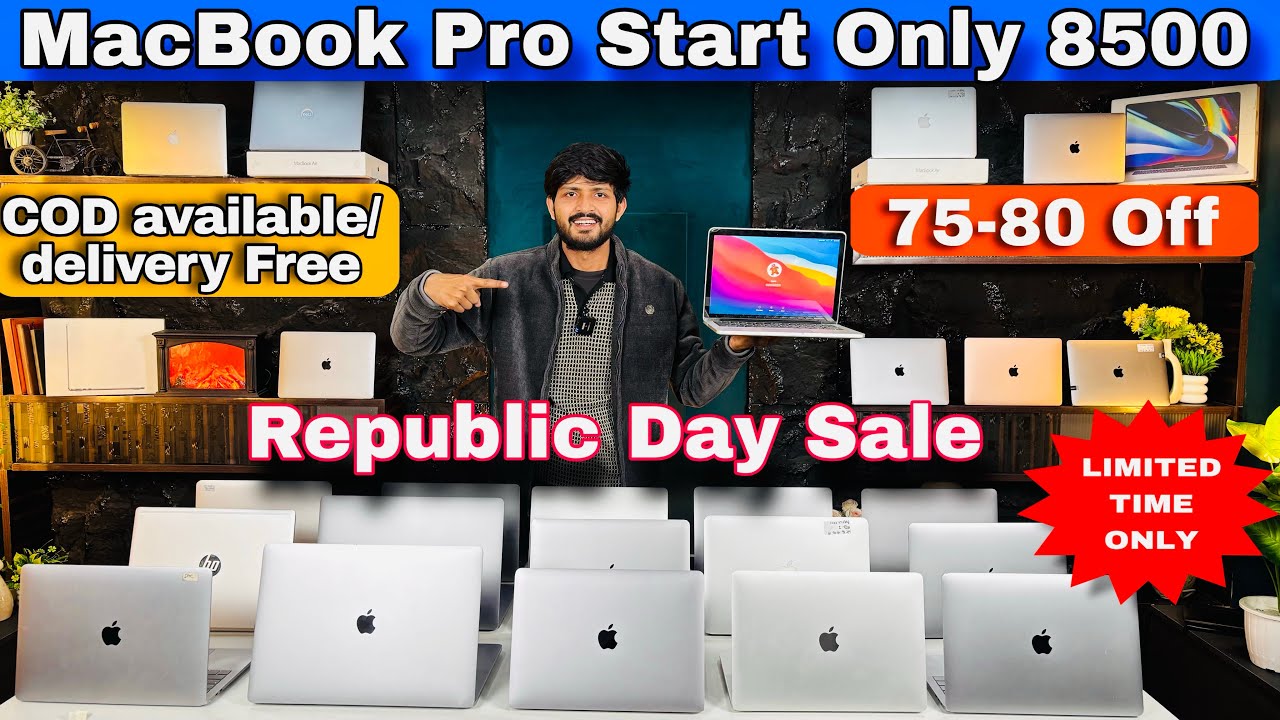 70 to 80% Off MacBook Pro only 8500 | Republic Day sale | Second Hand Laptop Market In Delhi NCR 