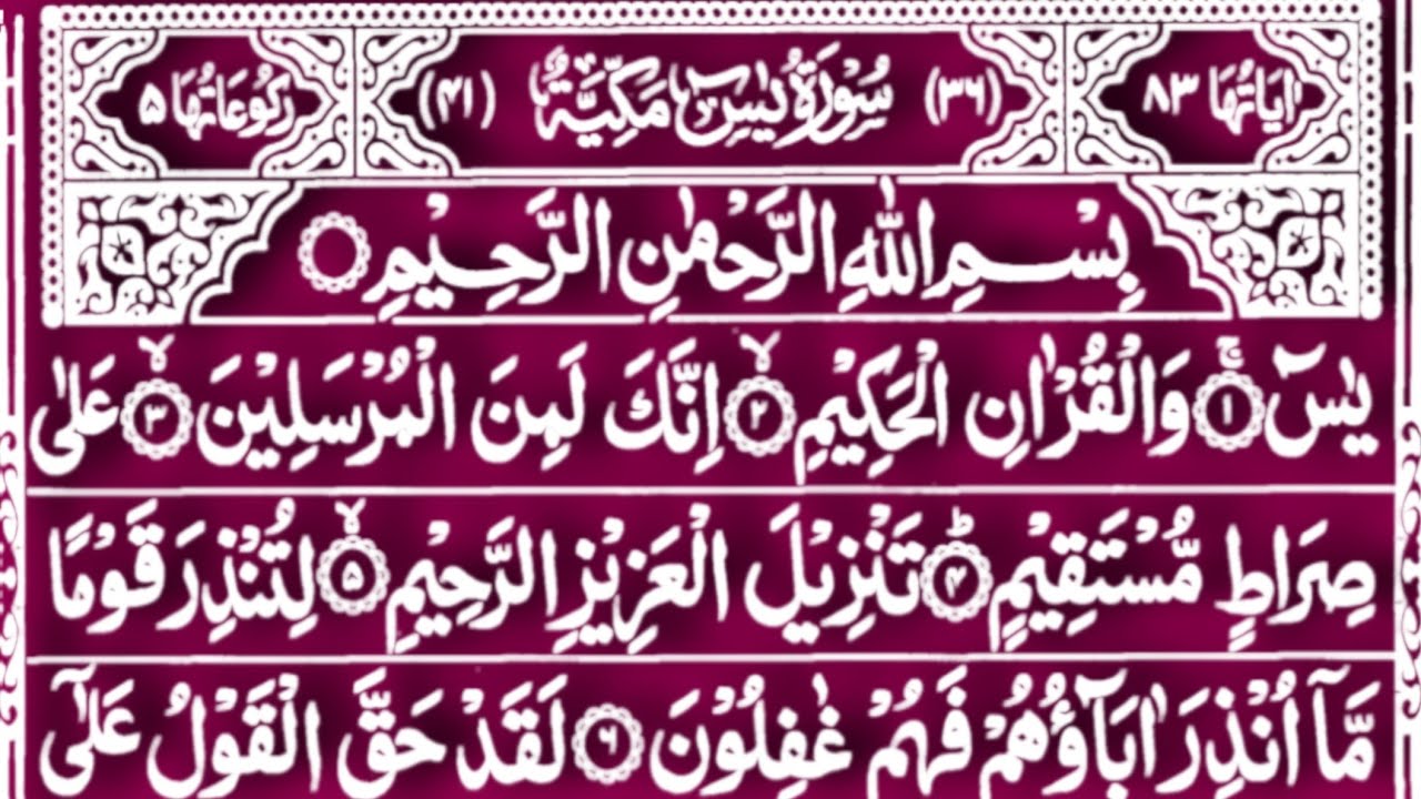 Surah Yasin (Yaseen) }✅ Ep-85 } Beautiful Qur'an recitation } Yaseen Surah } Yaseen Sharif } Yaseen