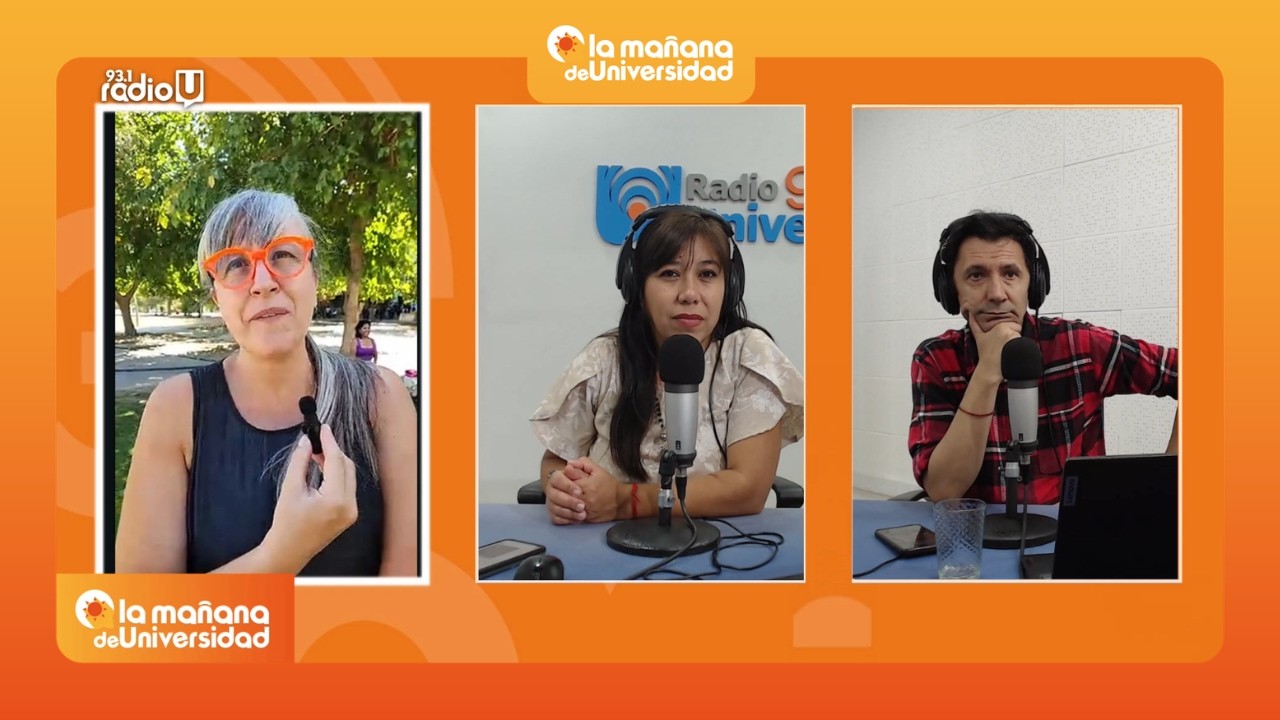Actividad por el 8M de la FAUD en los patios del CUIM