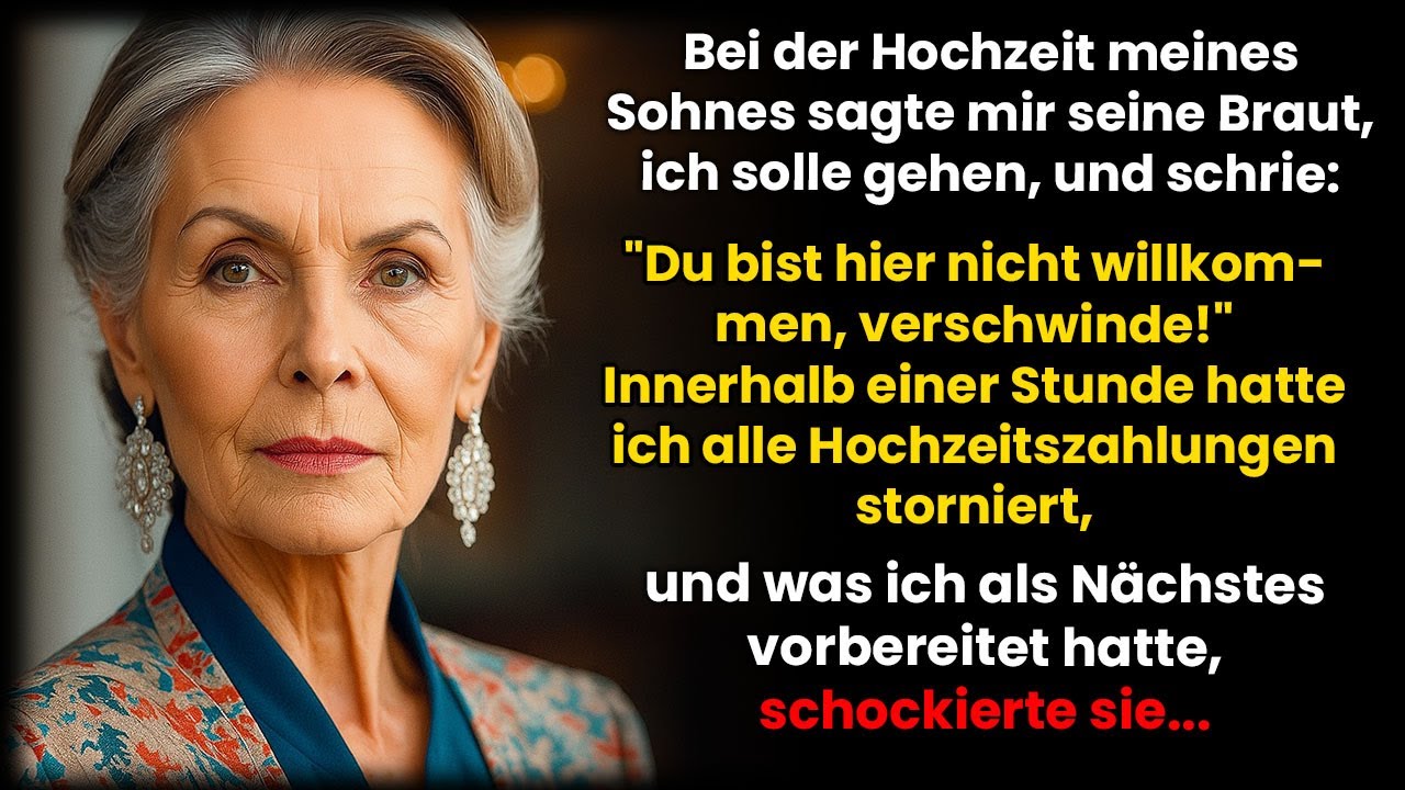 Bei der Hochzeit meines Sohnes warf mich die Braut raus – also strich ich das Geld für die Feier
