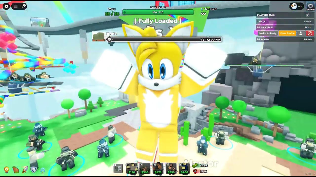 Me and 2 people beat TDS (Tower Defense Simulator)