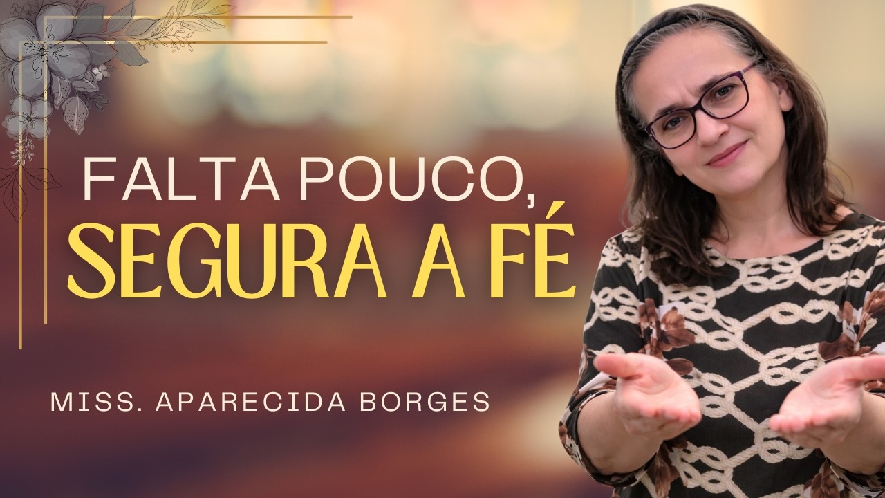 DEUS ME MANDOU TE AVISAR: SUA PROMESSA NÃO MORREU | Missionária Aparecida Borges.