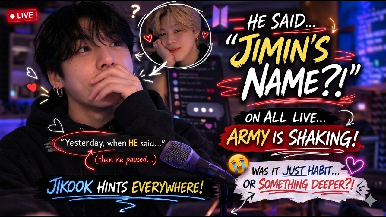 Он произнес имя Чимина в прямом эфире… Неприкрытый момент Чонгука заставил ARMY дрожать 😭❤️