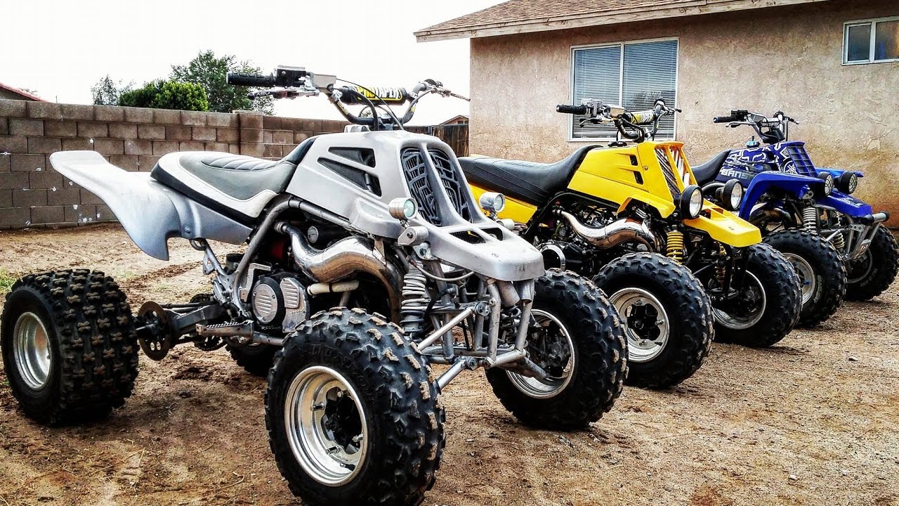 Banshee 350 walk around. (3 bikes)