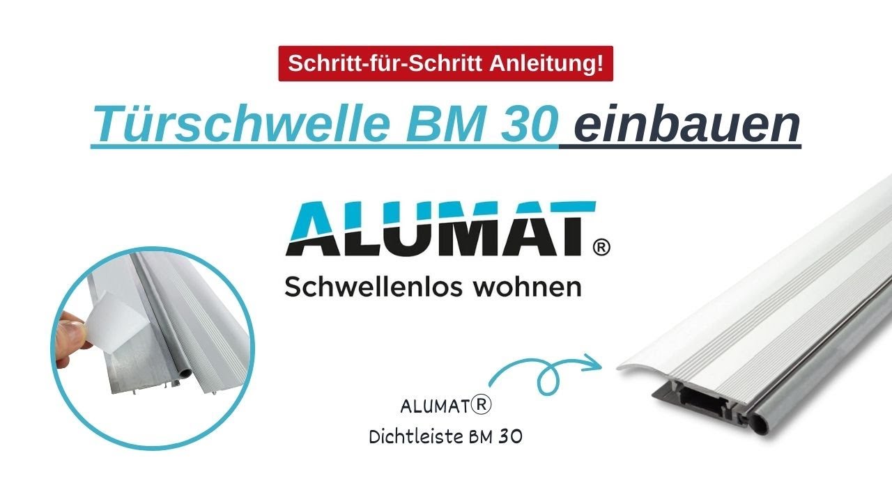 ALUMAT Dichtleiste BM 30 einkleben