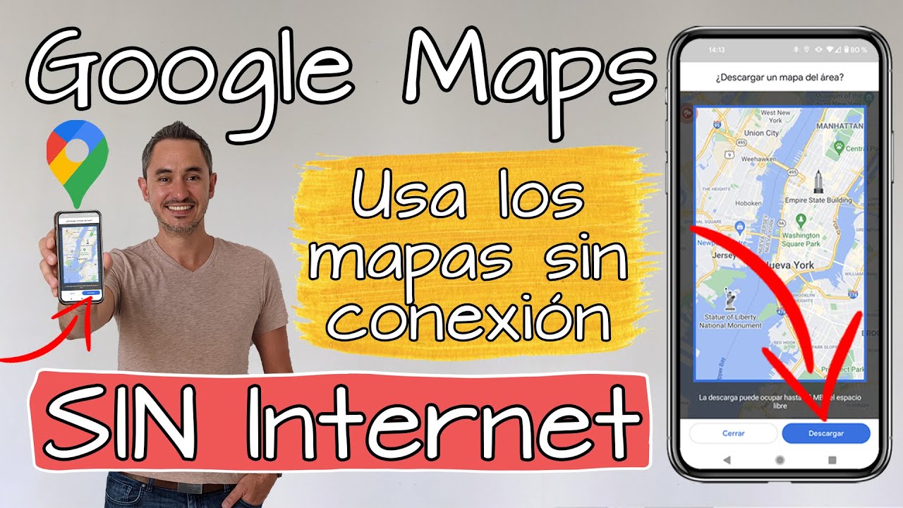 C&oacute;mo usar Google Maps SIN Internet 🗺️ Descargar Mapas Google 📍 Google Maps sin Conexi&oacute;n 🌐 Sin Datos!