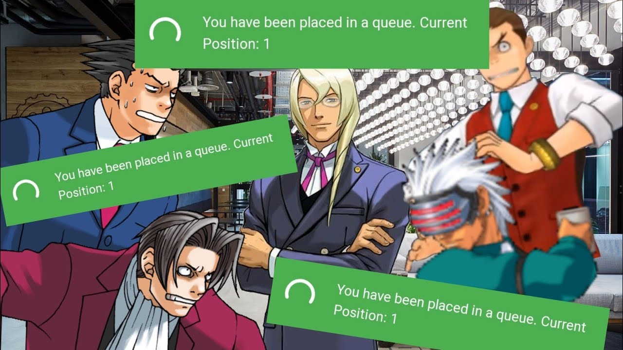 Тот самый чувак в очереди Ace Attorney