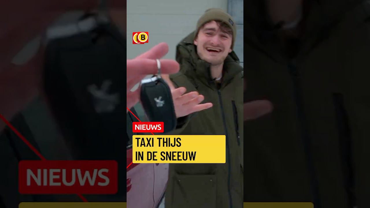 Openbaar vervoer ligt plat, maar Taxi Thijs is de redder in nood | #winterweer