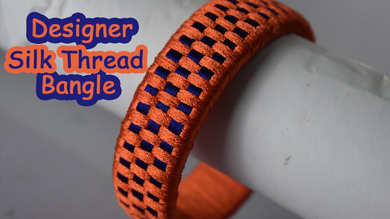 Designer Silk Thread Bangles Part 2 | Checked Silk thread bangle making at home in Tamil |