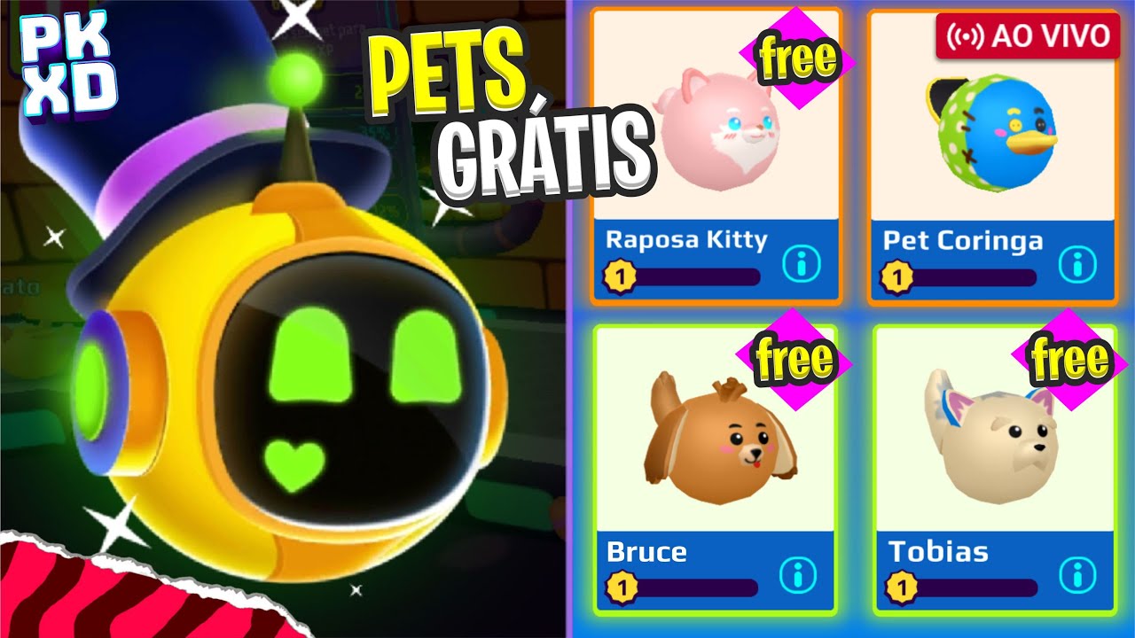 PK XD Brunots Ao Vivo AQUECIMENTO Pets GRÁTIS para INSCRITOS 🐾🐶🐱
