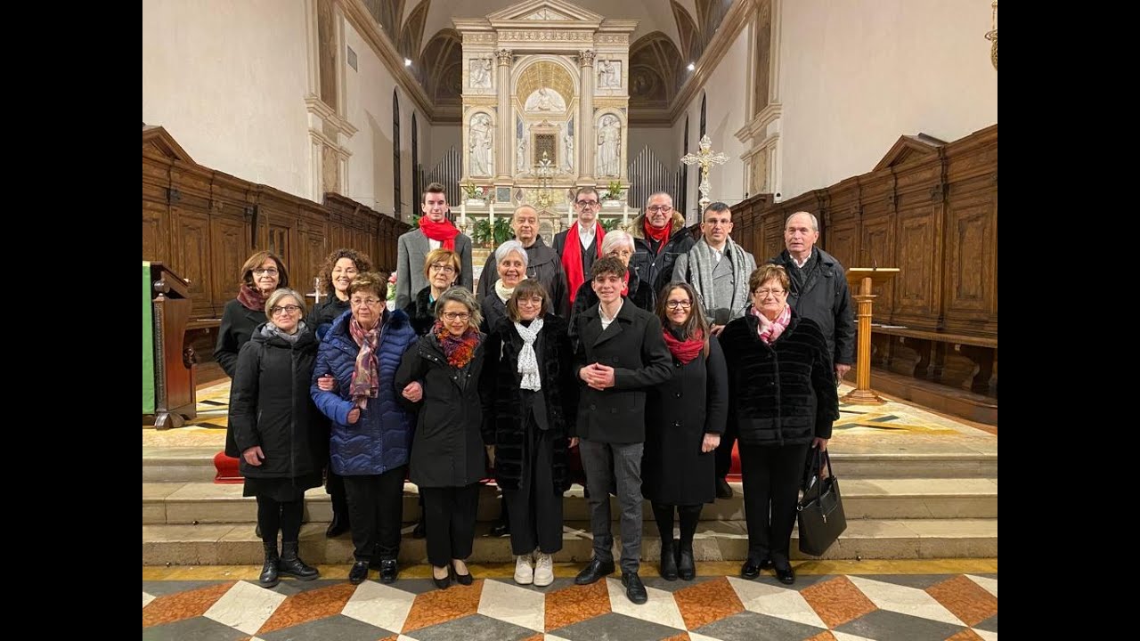 Santa messa con il coro cristo re nel santuario della Madonna dei miracoli a Motta di Livenza TV