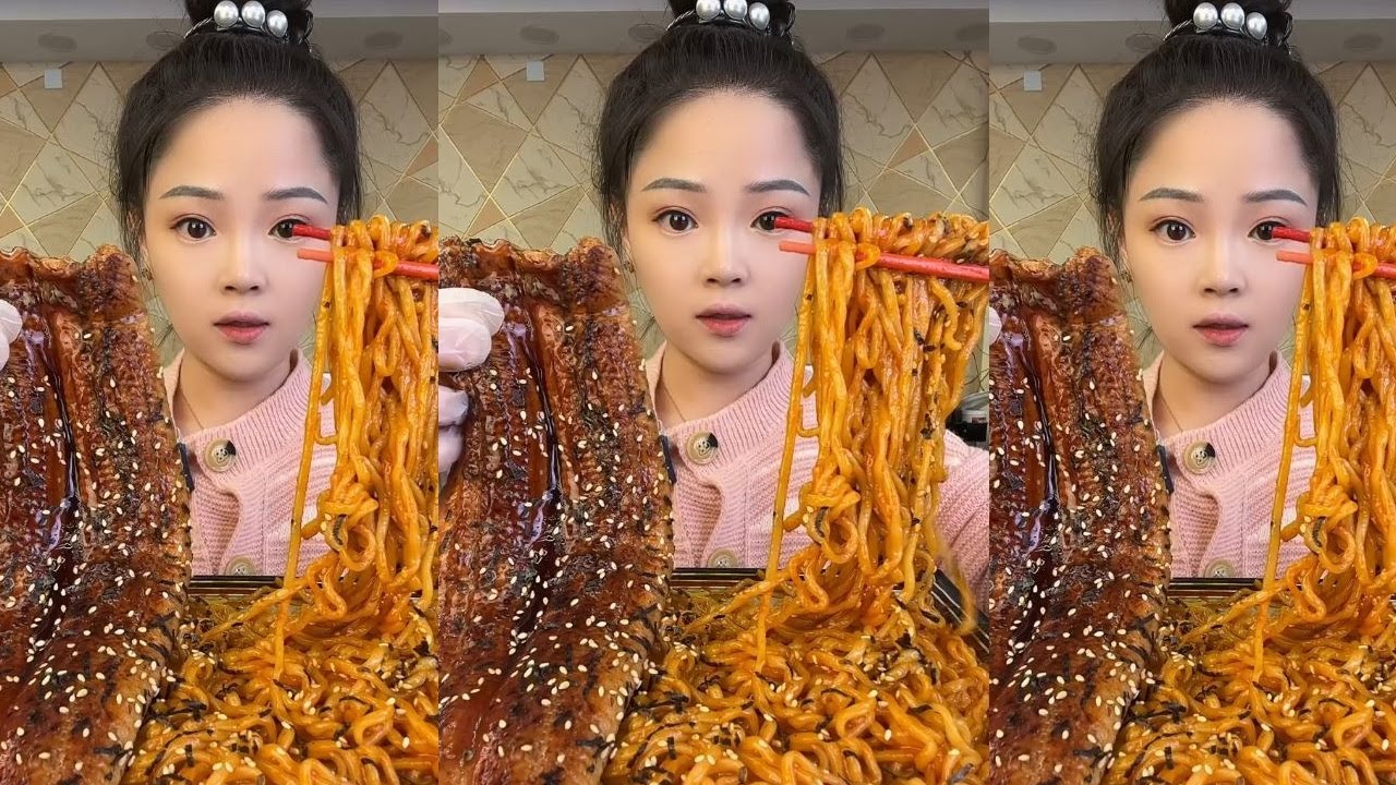 ASMR CHINESE MUKBANG FOOD EATING SHOW | Xiao Yu Mukbang 77