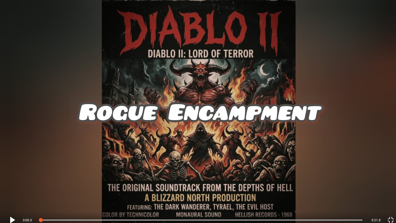 Diablo II OST if Diablo 2 were a 1968 horror film | Rogue Encampment