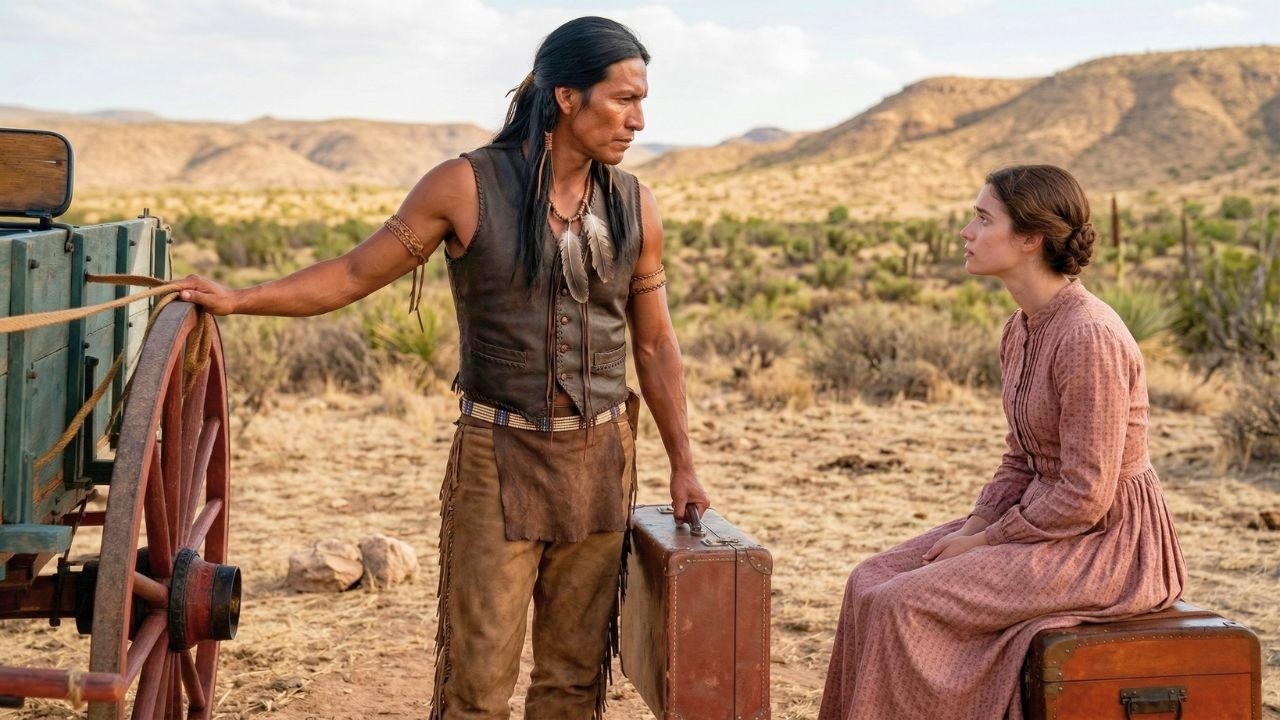 Μοναχικός Απάτσι δέχεται ξεχασμένη νύφη αλληλογραφίας, αγνοεί πως θα γίνει οικογένειά του για πάντα.