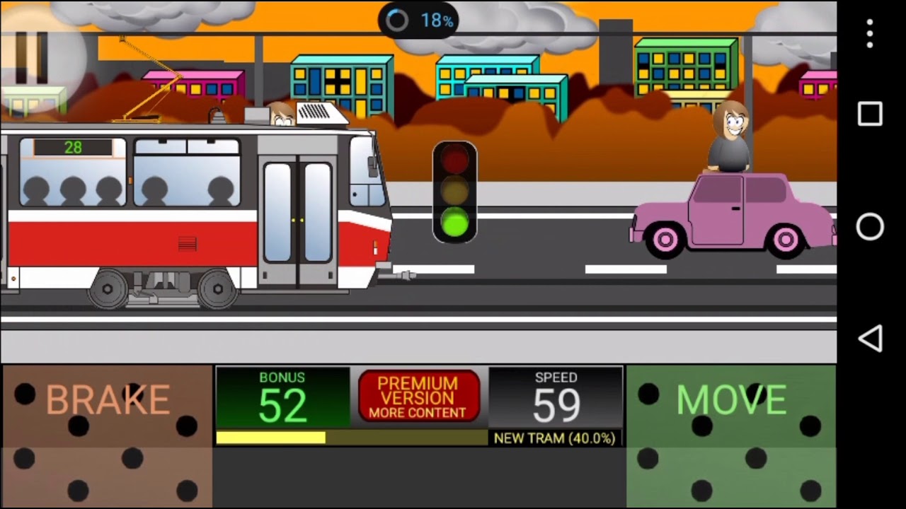 Tram simulator 2D - Linka 28 s T6A5