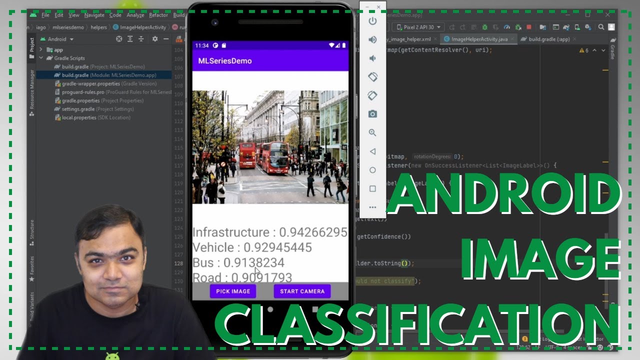Add Image classification using Google ML Kit in Android Studio
