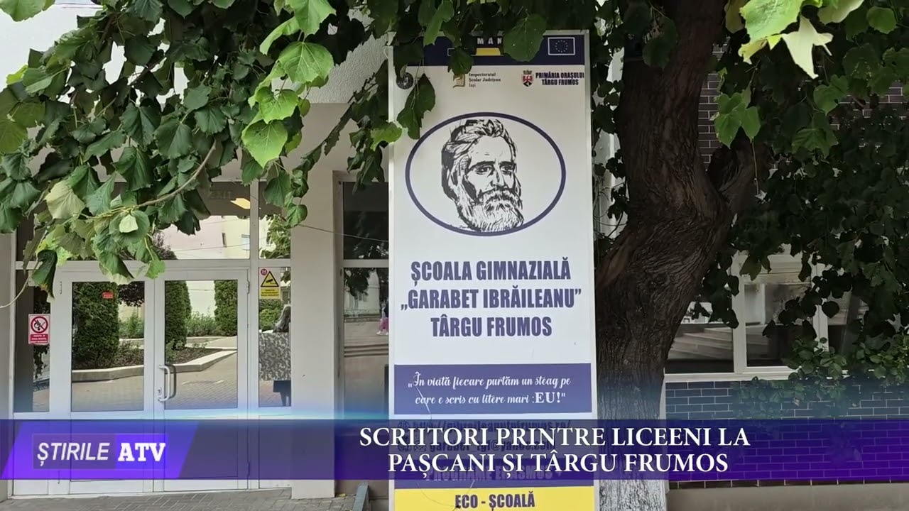 SCRIITORI PRINTRE LICEENI LA PAȘCANI ȘI T&Acirc;RGU FRUMOS