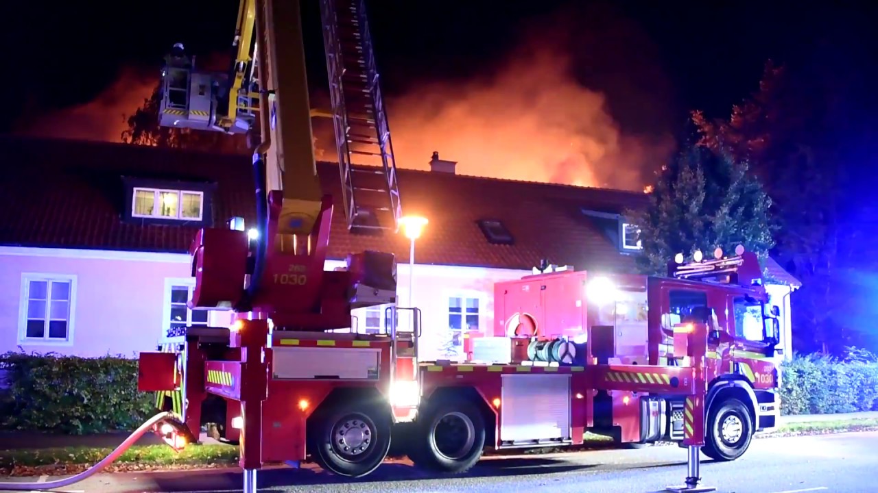 Storbrand på Lindesgården i Vellinge