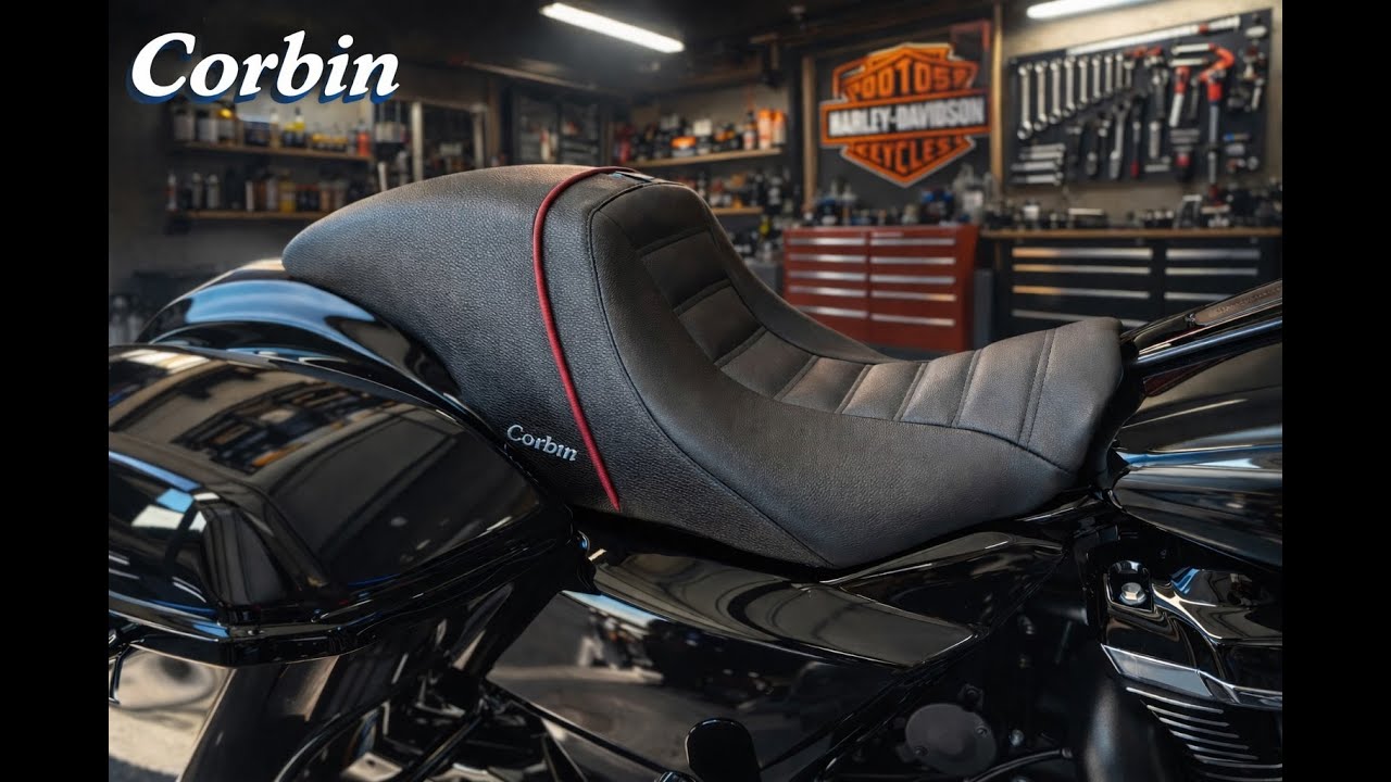 Сиденье Corbin Wall Saddle на моем мотоцикле Street Glide 2025 года | Уже, ниже и ближе к органам...