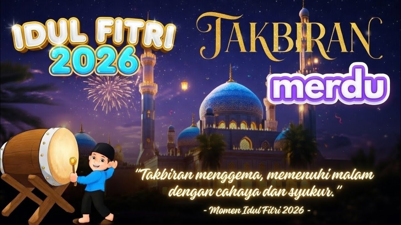 GEMA TAKBIR MERDU IDUL FITRI 1447H BERSAMA SANG AREMANIA MENYAPA SALAM ANAK RANTAU