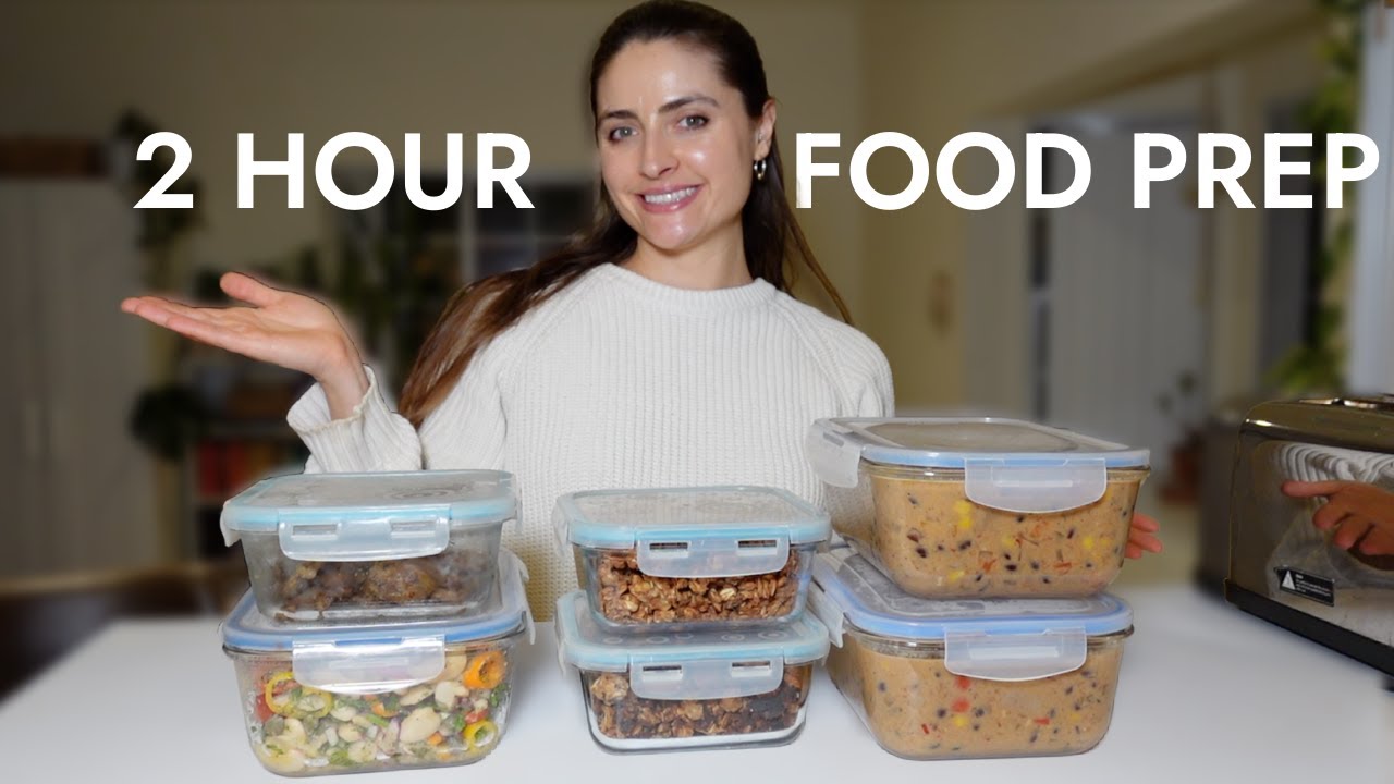 Quick & Easy Clean out the Fridge Food Prep | Plant Based
