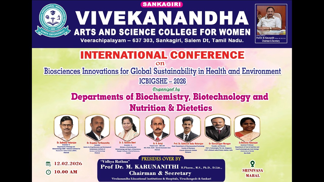 ICBIGSHE-2026 | INTERNATIONAL CONFERENCE | SANKAGIRI VIVEKANANDHA ARTS AND SCIENCE COLLEGE FOR WOMEN