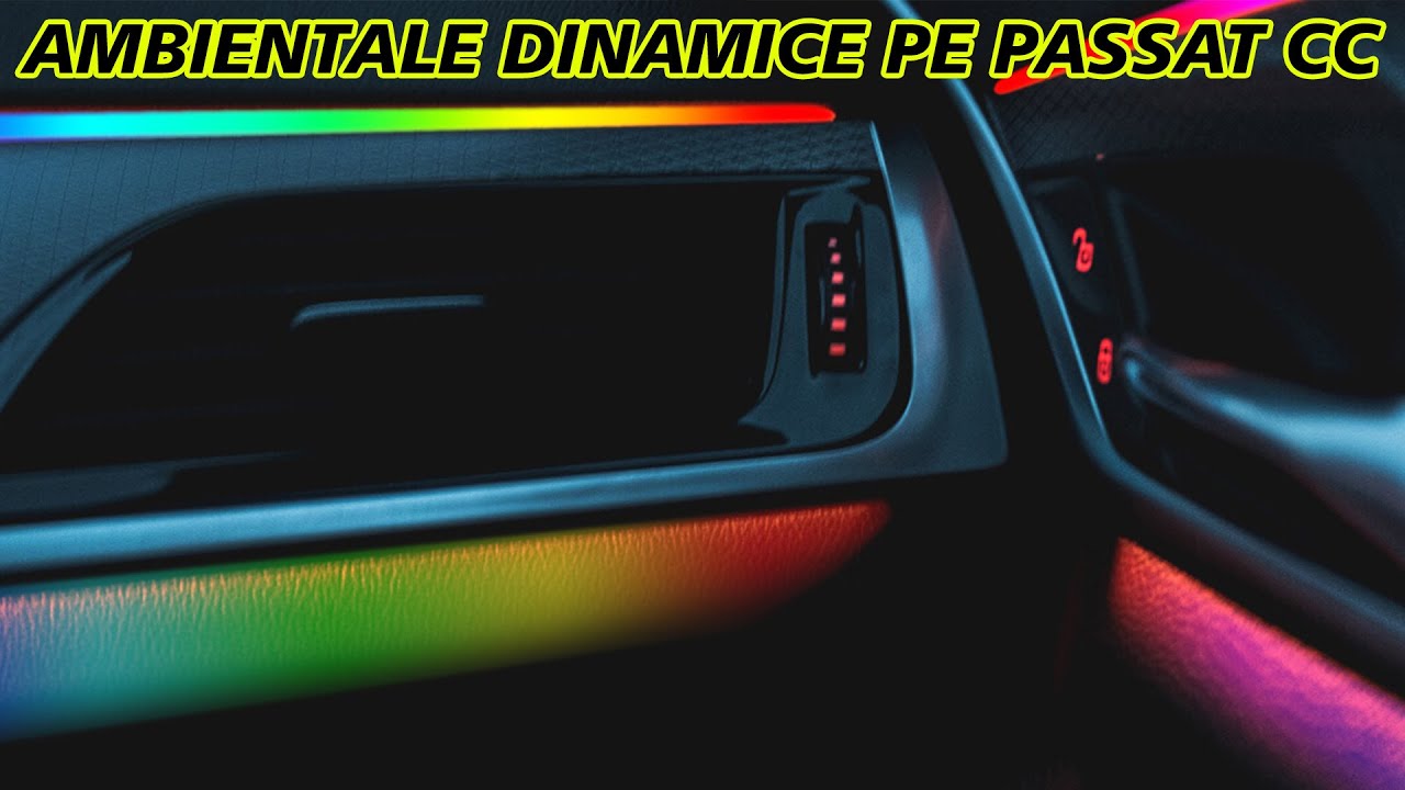 LUMINI AMBIENTALE DINAMICE SI SISTEM AUDIO PE PASSAT CC DIN 2009!