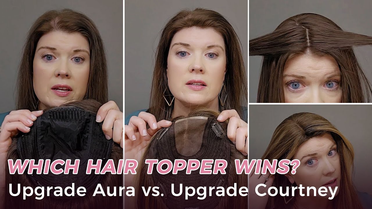 Which Hair Topper Wins? Upgrade Aura vs. Upgrade Courtney – Real Wear Test & Review! | UniWigs