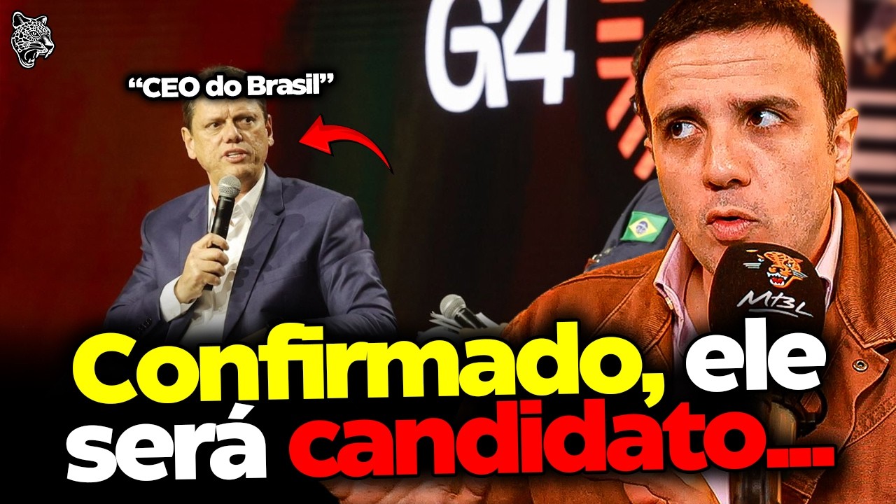 Renan reacts to being announced as a presidential candidate in 2026.