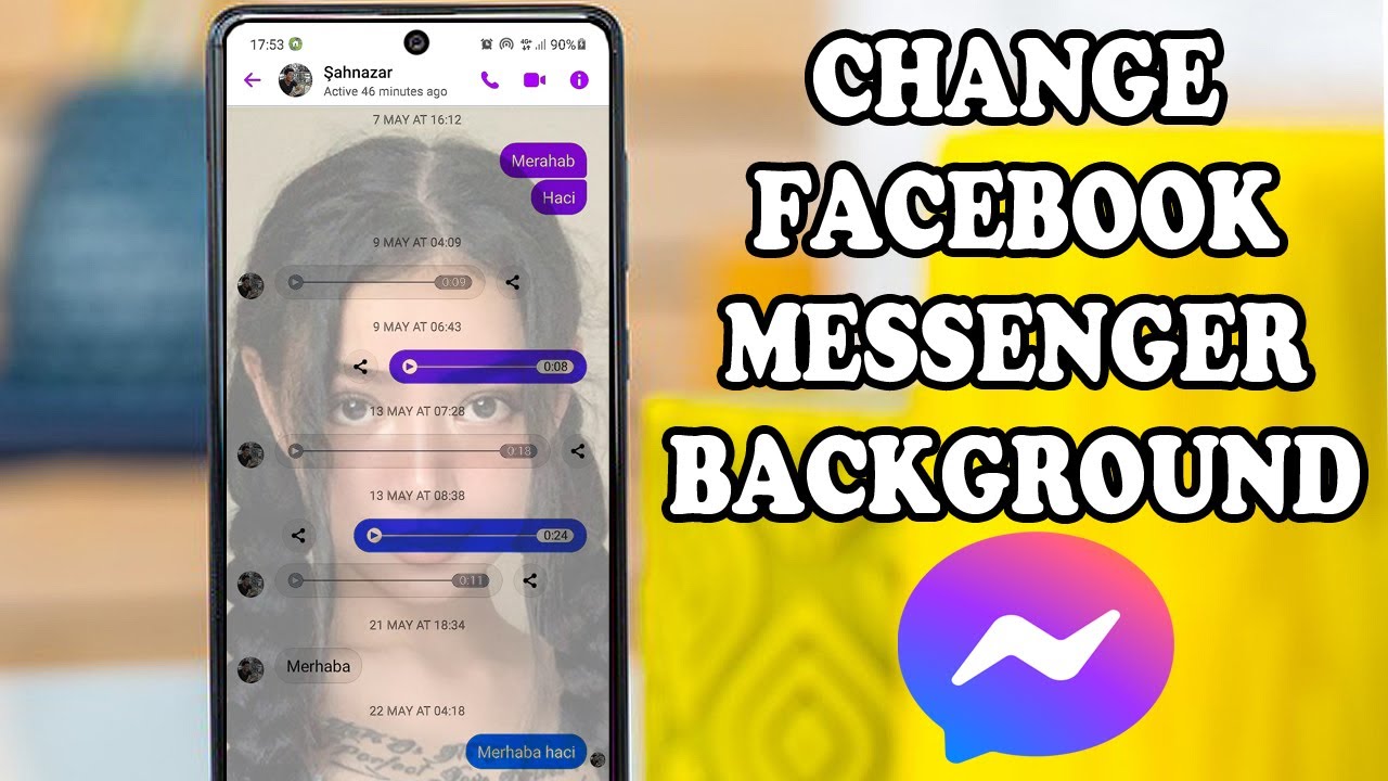 Как изменить фон в Messenger | Установить любое фото на фон Messenger 2021
