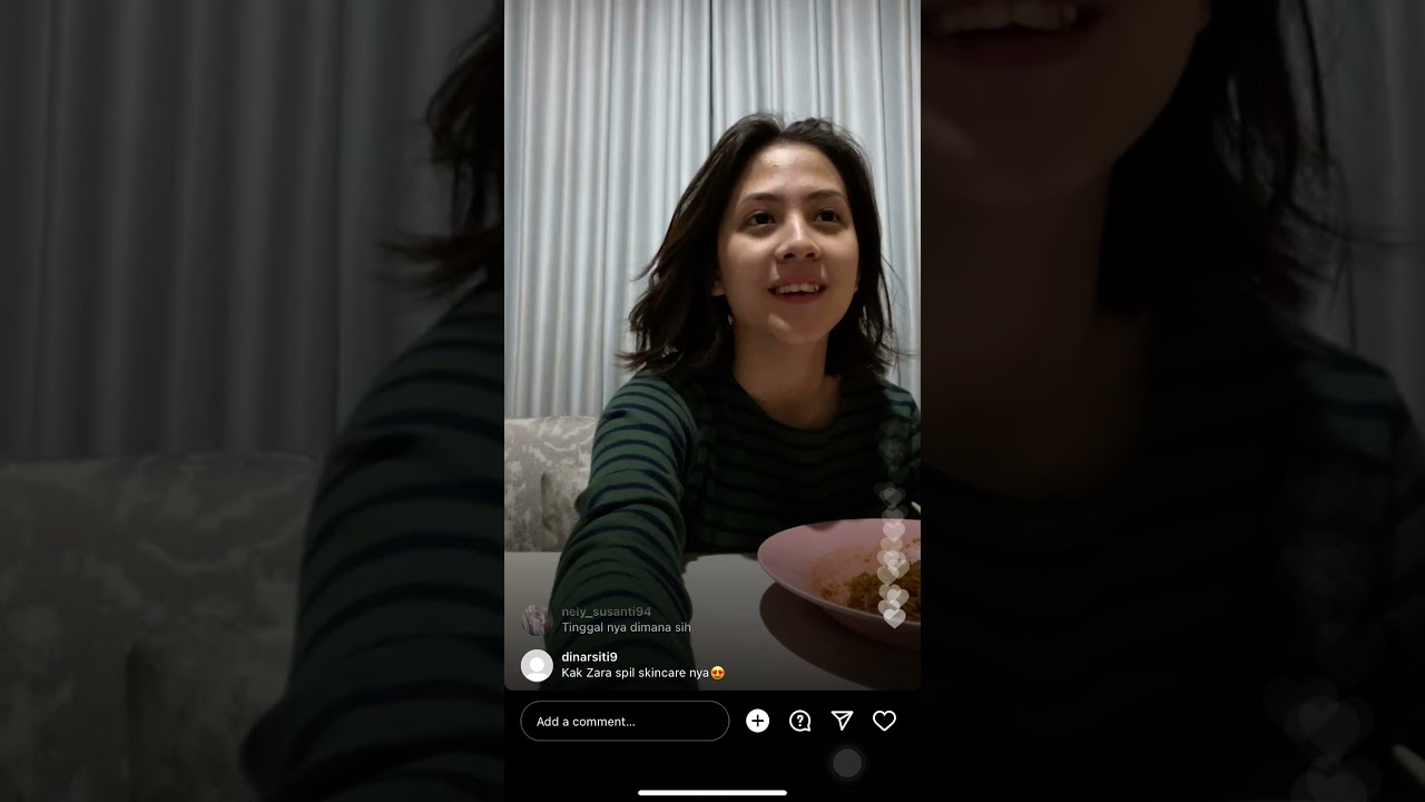 Zara Adhisty Masak Mie Tengah Malem Bareng Adik. Live On Instagram #zaraadhisty