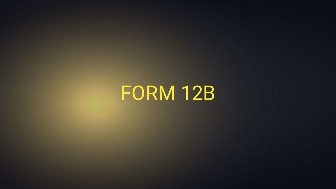 FORM 12B