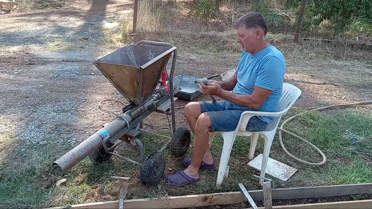 Home made concrete mud mixer