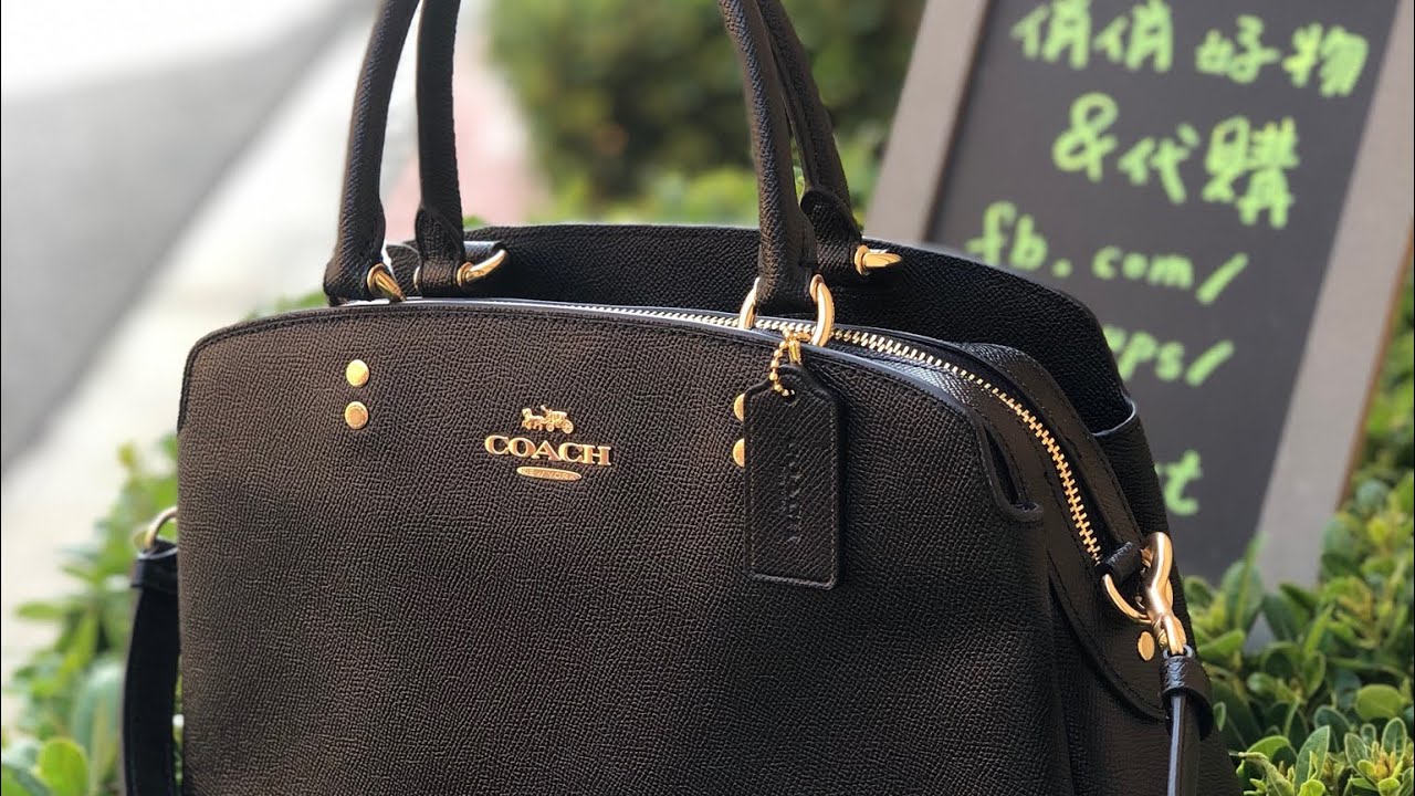 COACH ☜UNBOXING☞ 91493 / Lillie Carryall Handbag / Black
