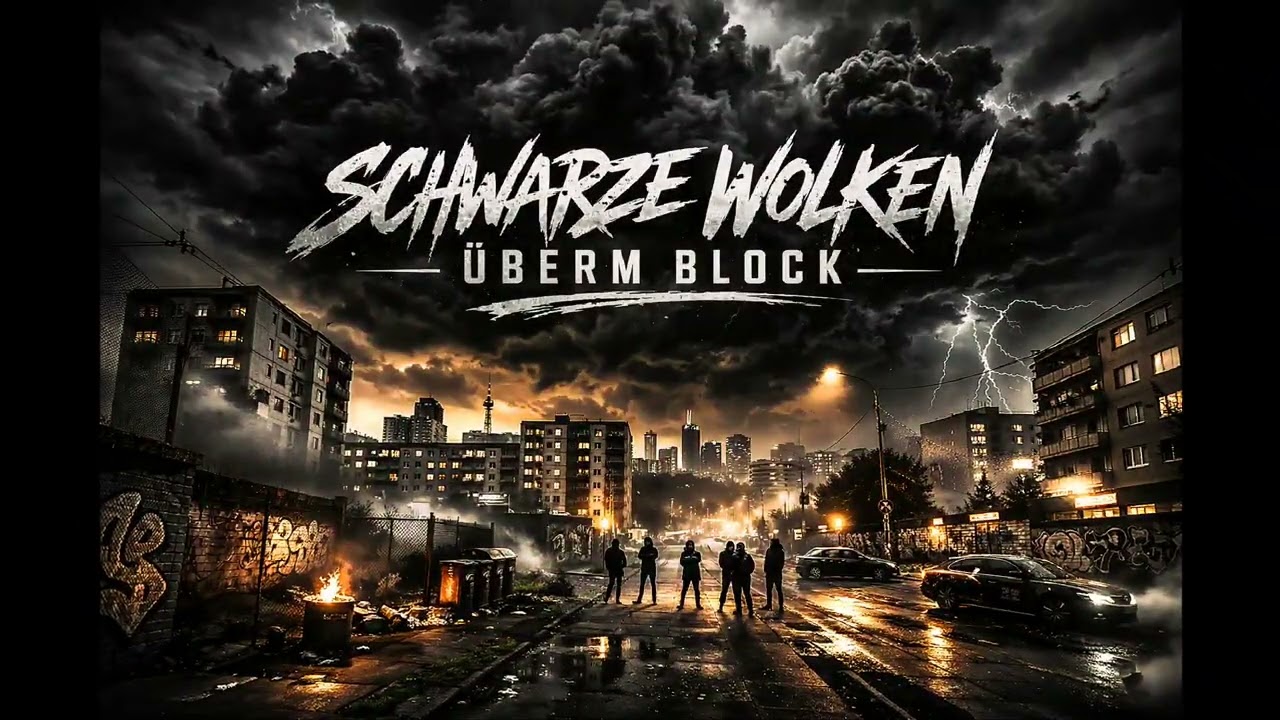 SCHWARZE WOLKEN ÜBERM BLOCK 🌩️ | Deutschrap Gangsta Rap | Epic Trap Beat