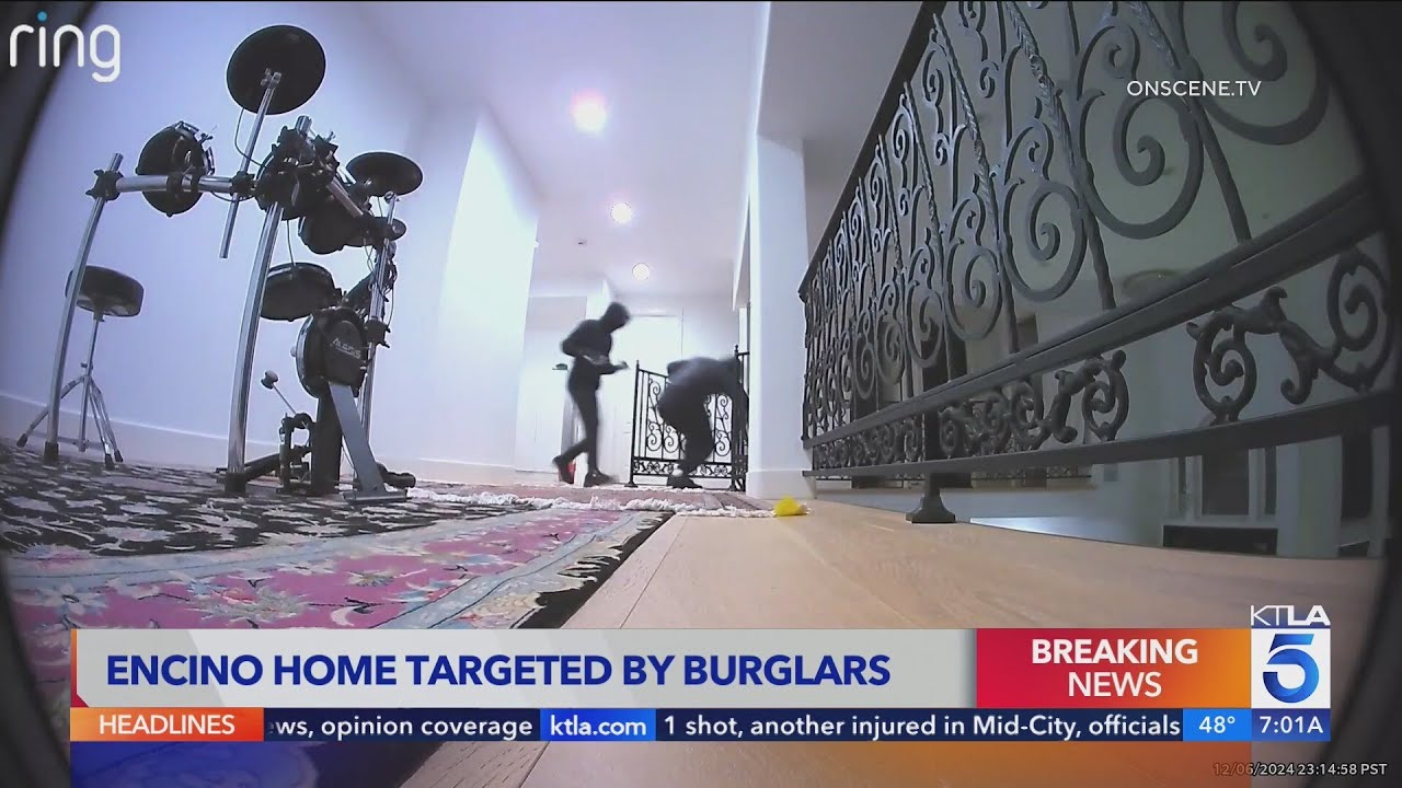 Video: Burglars allegedly target same upscale Los Angeles home twice in 3 days