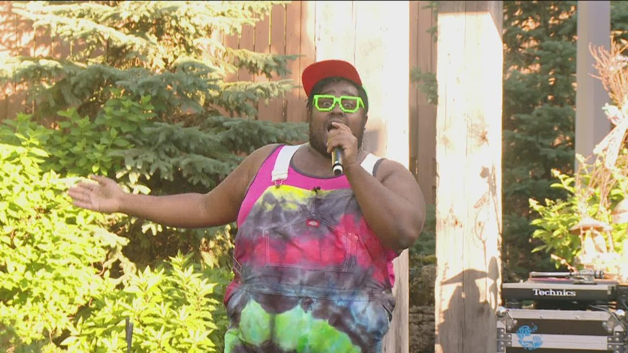 Nur-D plays the KARE 11 backyard for MN Bands Together