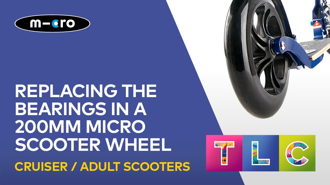 Replacing the Bearings in a 200mm Micro Scooter Wheel