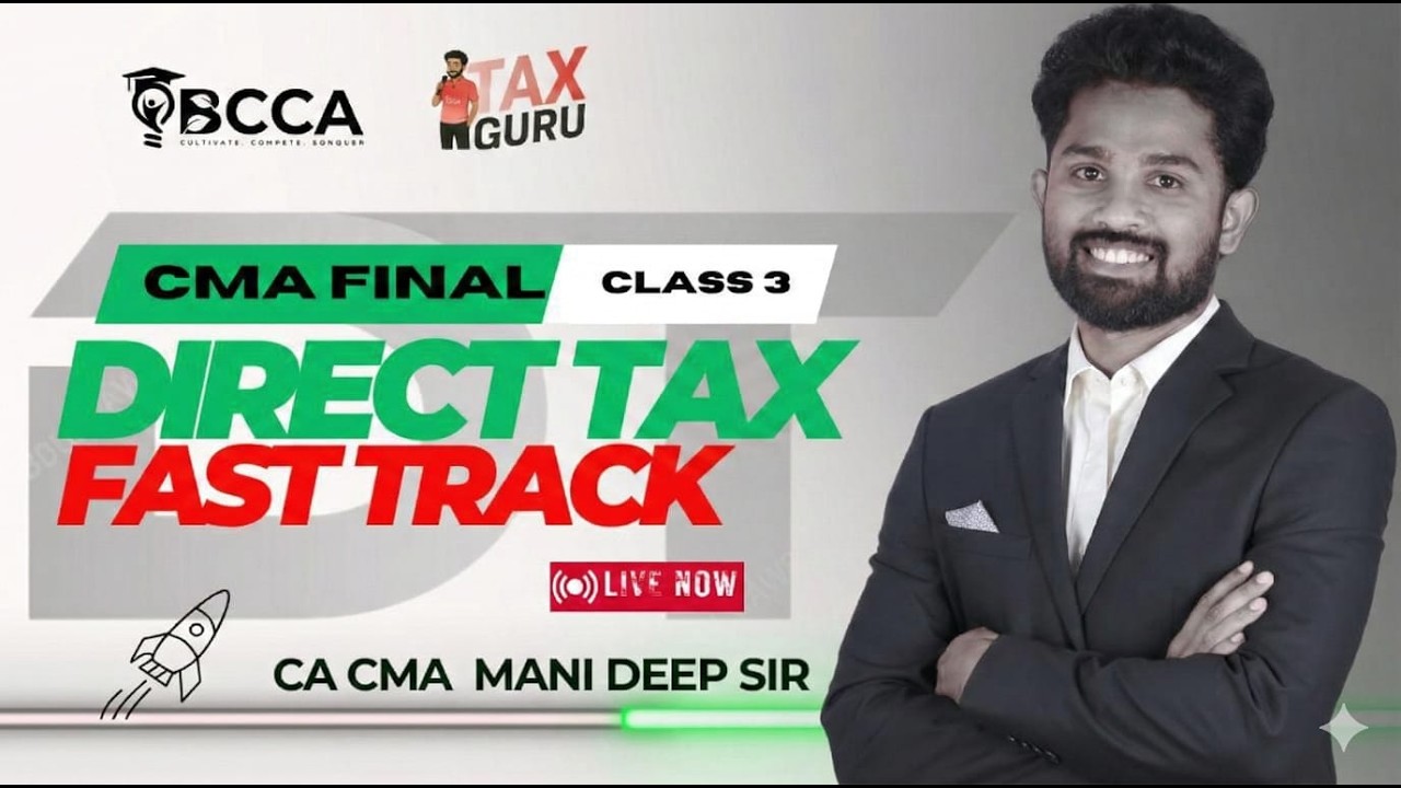 | CMA FINAL  DT FAST TRACK | JUN/DEC 26 | BY CA CMA MANI DEEP | CLASS 3