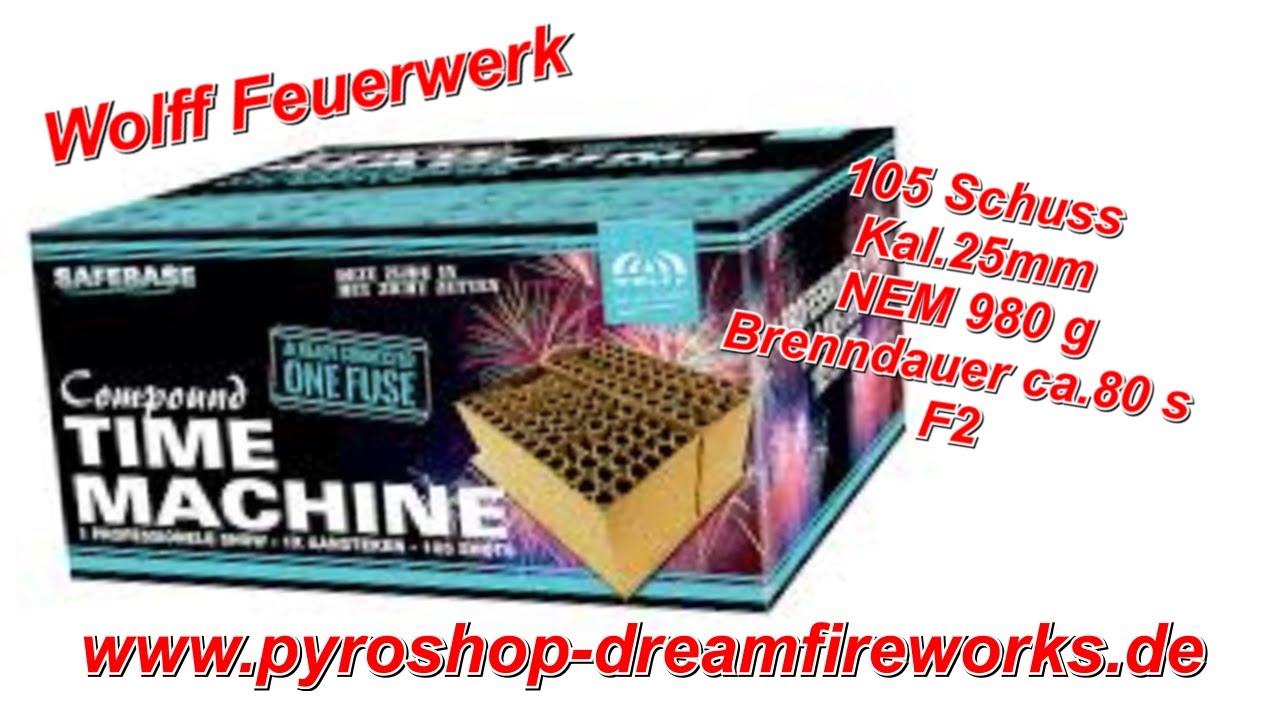 6505 Time Machine  - Wolff Vuurwerk - Feuerwerk - www.pyroshop-dreamfireworks.de