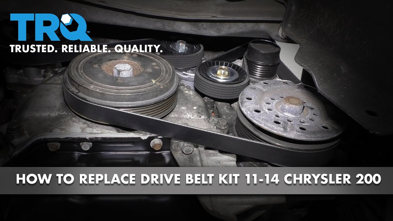 How to Replace Drive Belt Kit 11-14 Chrysler 200