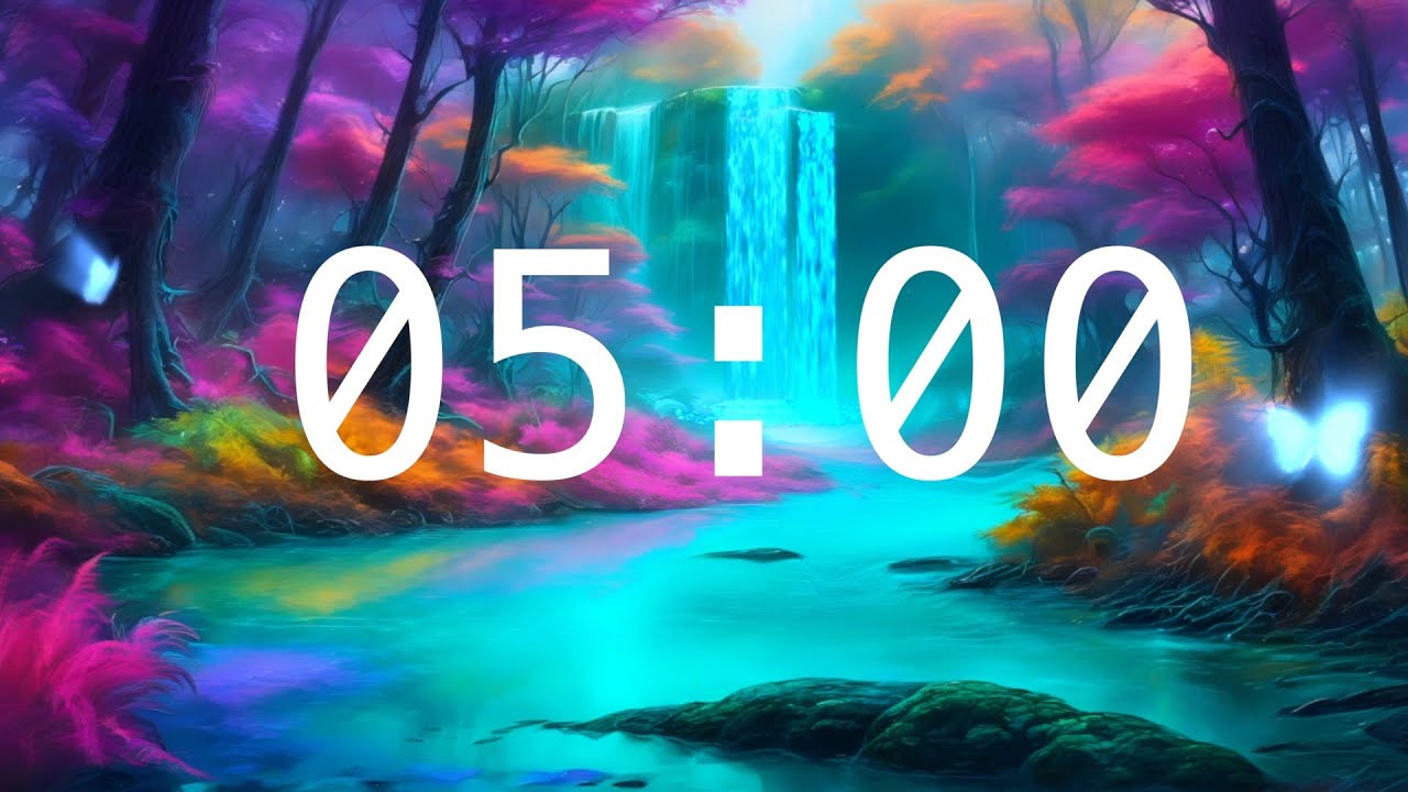 5 Minute Countdown Timer with Alarm | Fantasy Worlds| Calming Music | Classroom Timers