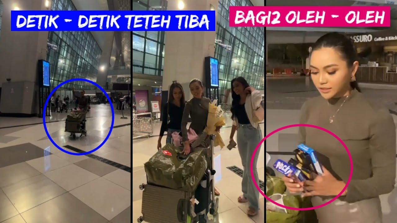 WELCOME HOME..Detik - detik Kedatangan Farhana Nariswari di Bandara Soekarno Hatta