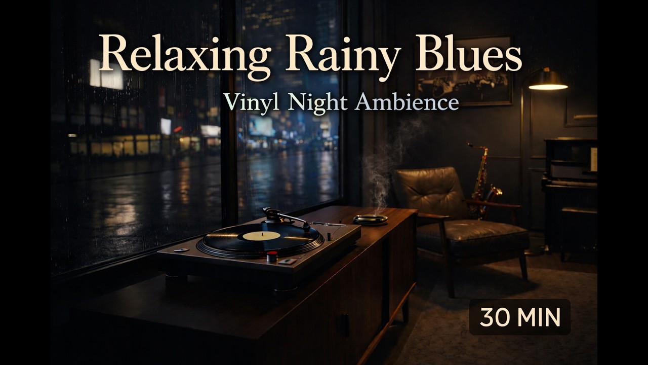 Rainy Jazz Blues | Relaxing Late Night Lounge