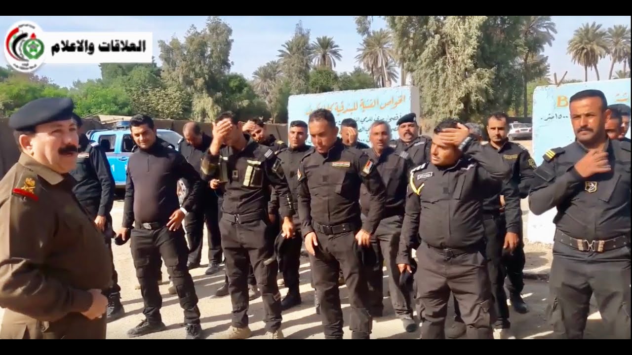 قائد شرطة بغداد وحضوره مع ابنائه من منتسبي فوج فض الشغب للرفع من معنوياتهم وشد ازرهم