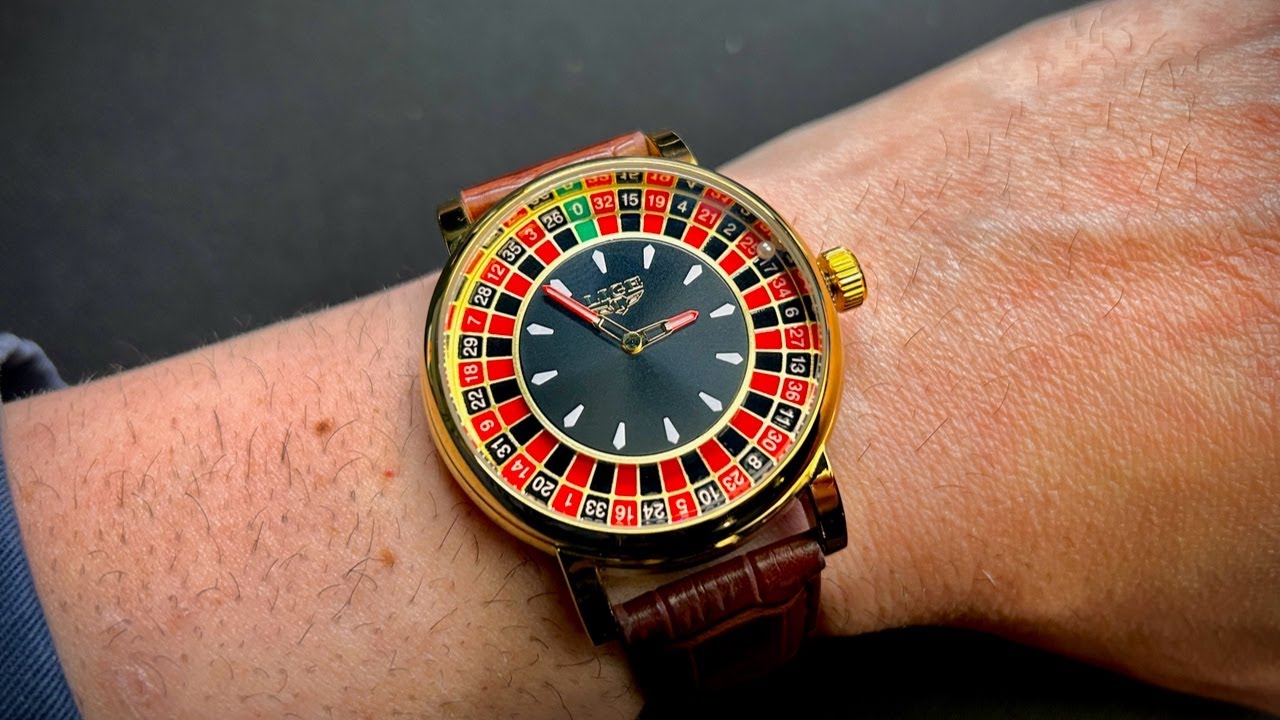 Relógio Lige com roleta de cassino! O modelo dourado é o mais bonito?