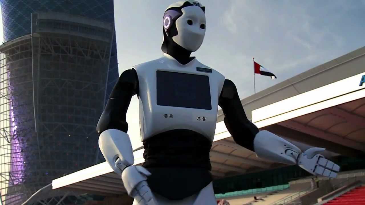 Человекоподобный робот REEM производства PAL Robotics.mp4
